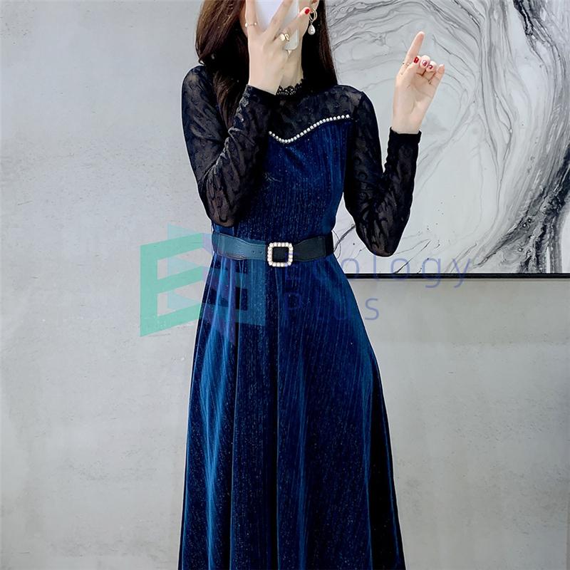 オンライン卸売価格 21新品 ワンピース レディース 秋冬 ワンピ ミモレ丈 ロング きれいめ 花柄 長袖 花柄 通勤 着痩せ 代30代40代 上品 韓国風 オンラインストア公式店 Www Superavila Com