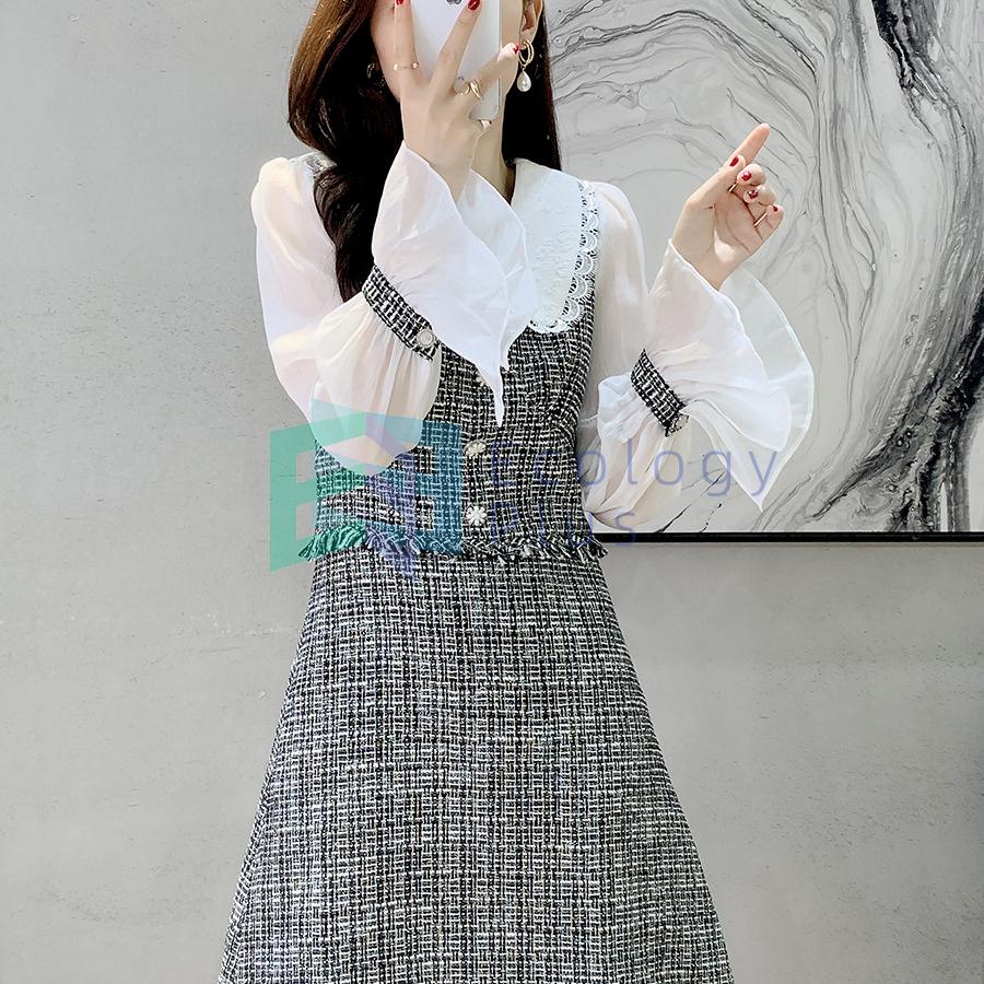 品質保証 レディース マキシワンピース 切替ワンピ 韓国風 上品 代30代40代 着痩せ 通勤 花柄 長袖 花柄 きれいめ ロング ミモレ丈 ワンピ 秋冬 レディース ワンピース 21新品 通勤 お出かけ ワンピース チュニック