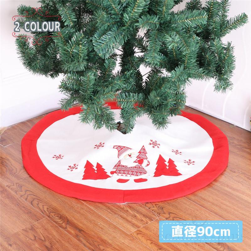 ツリースカート クリスマスツリー クリスマス 飾り 足元スカート ラグ マット カーペット 敷物 90cm Sdyp Bjm Ecology Plus 通販 Yahoo ショッピング