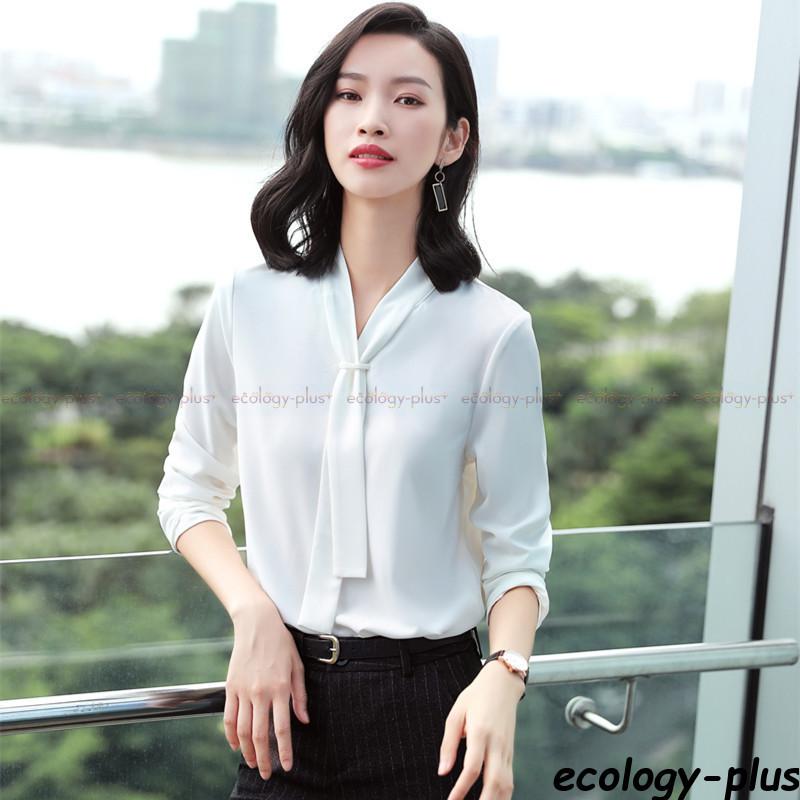 レディース ブラウス シャツ 長袖 ブラウスシャツ ボウタイ チュニック 大人 秋 冬 フォーマル スーツ トップス 代 30代 ママ 母 Ol Xkcz5 Bjm Z Ecology Plus 通販 Yahoo ショッピング