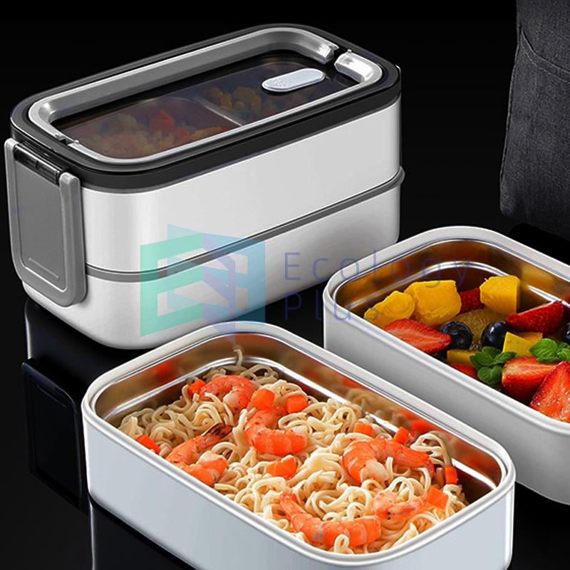 弁当箱 ランチボックス おしゃれ お弁当箱 学校学生 会社出勤 食事用 遠足 ピクニック 便利 食器付き 便利 2段 2コマ 3コマ 仕切り シンプル Ycc Z7y1btbk002 Ecology Plus 通販 Yahoo ショッピング