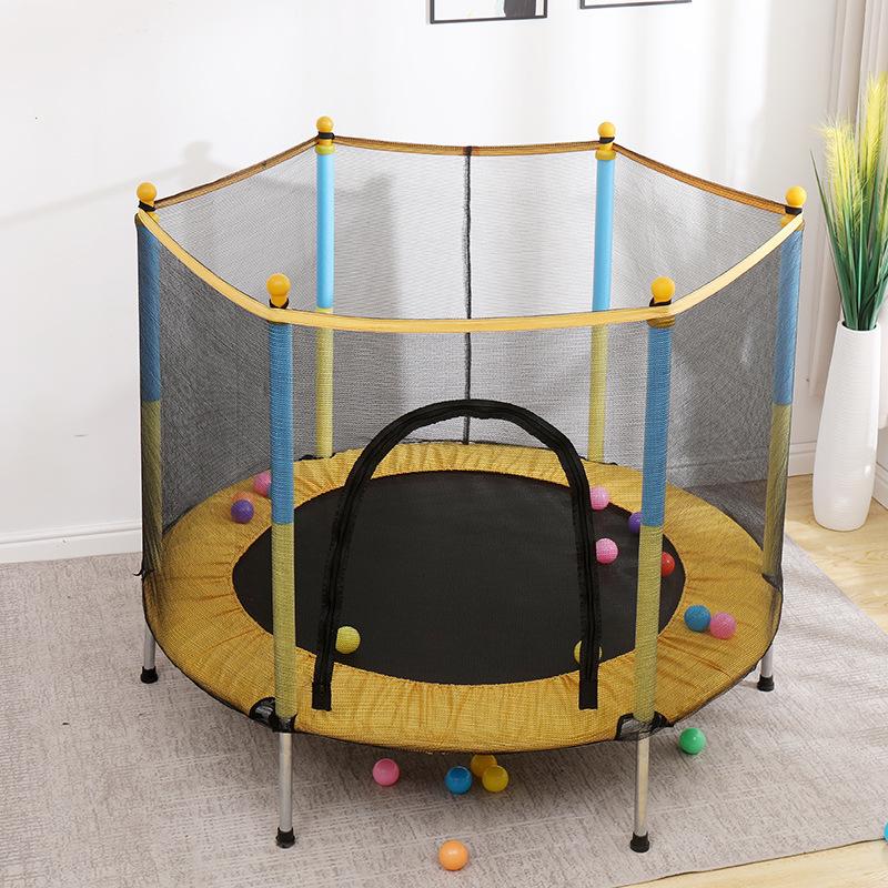 人気絶頂 トランポリン 子供用 静音 セーフティーネット付き 安全 家庭用 バウンスベッド 自宅 庭 遊園地 組立 室内 室外 ダイエット スポーツ 玩具 プレゼント Akn19 高い品質 Www Gran Gusto It
