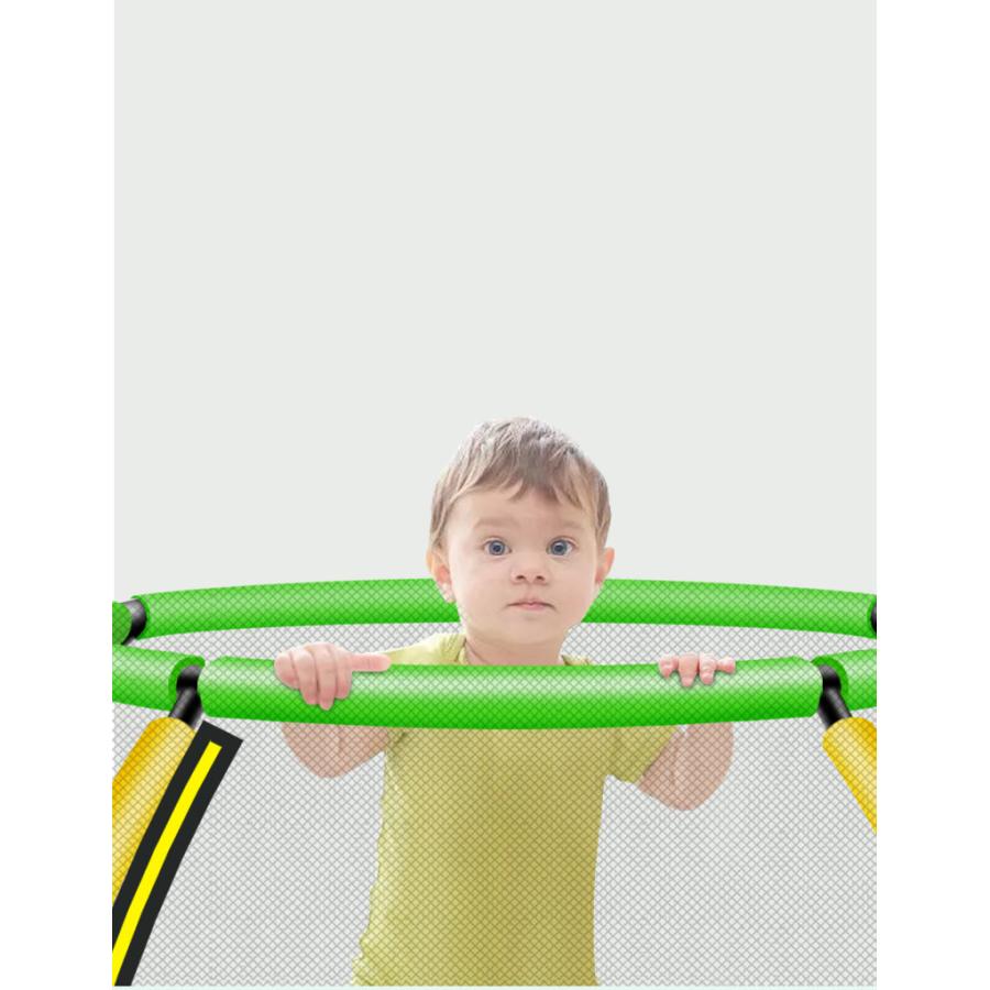 トランポリン 子供用 ジャンプベッド 静音 セーフティーネット付き バウンスベッド 自宅 庭 遊園地 組立 室内 室外 安全 家庭用 スポーツ プレゼント Akn23 Akn23 エコロジクール Yahoo 店 通販 Yahoo ショッピング