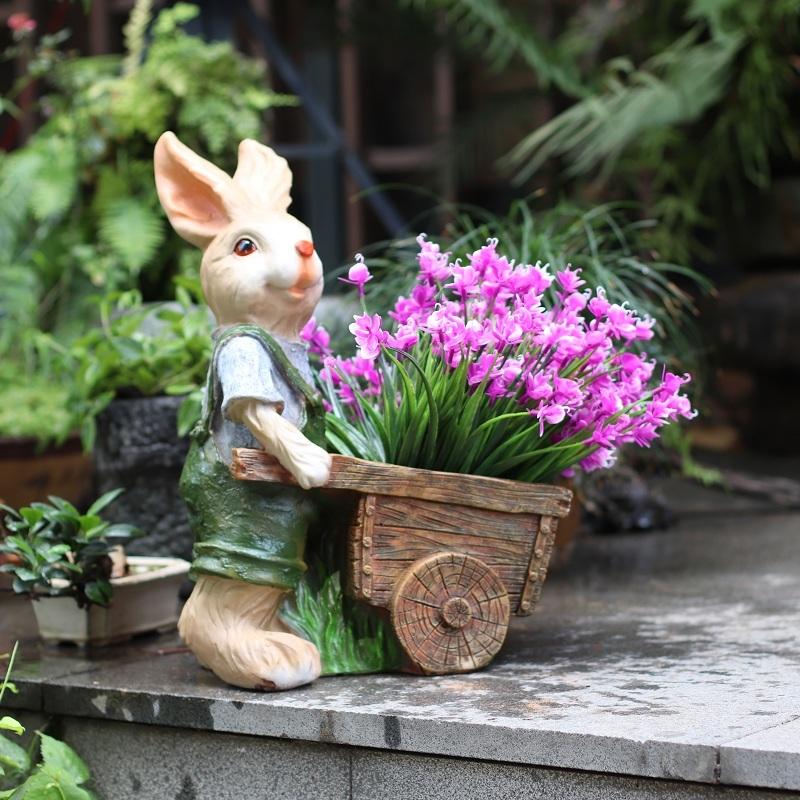 ガーデンオーナメント フラワーポット ガーデニング ガーデン ウサギ 植物プランター ベランダー置物 オブジェ ガーデン 庭 屋外 玄関 天使置物 樹脂製 Gttg31 Gttg31 エコロジクール Yahoo 店 通販 Yahoo ショッピング