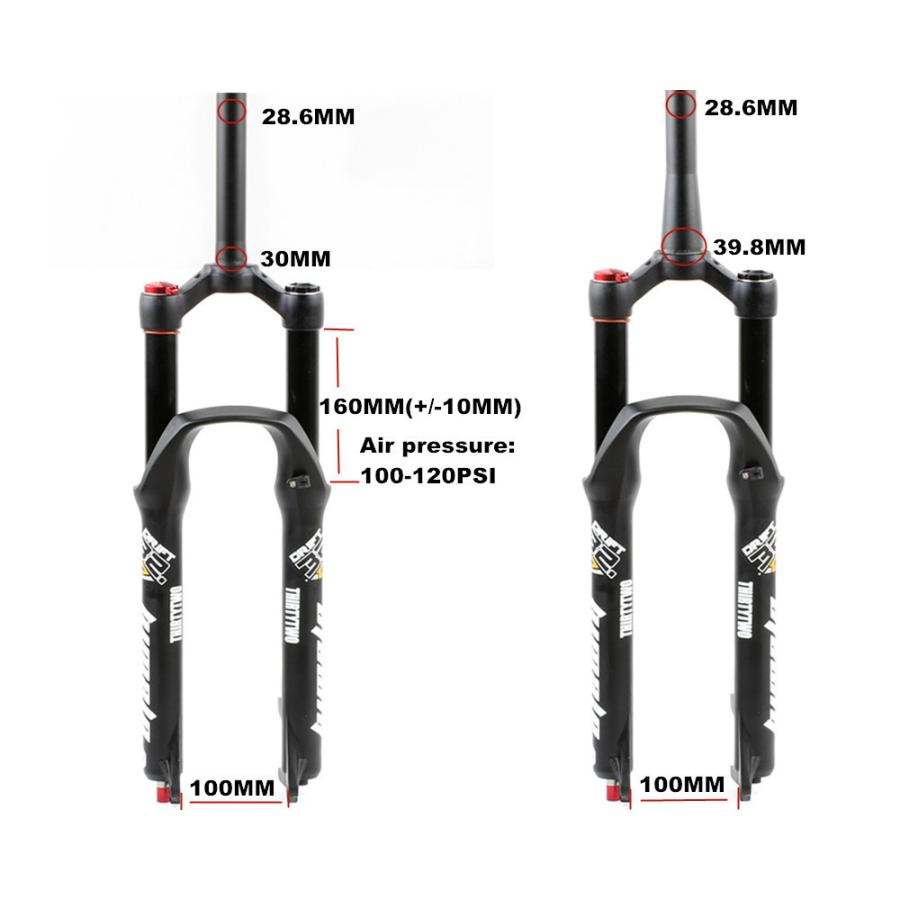 HIMALO MTBバイクサスペンションフォーク ダンピング調整 エアフロント