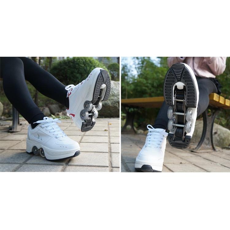 ローラーシューズ ローラースケート ローラースニーカー 子供 大人 スニーカー 格納式で変形ローラースケート スケート 男女 子供の日 プレゼント 通気性 Ker14 Ker14 エコロジクール Yahoo 店 通販 Yahoo ショッピング