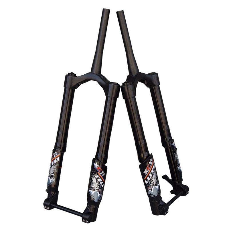 LUTU ビーチクルーザー BMX 倒立フォーク エアフロントフォーク サスペンションフォーク トラベル150mm リバウンド調整 タイヤ4.