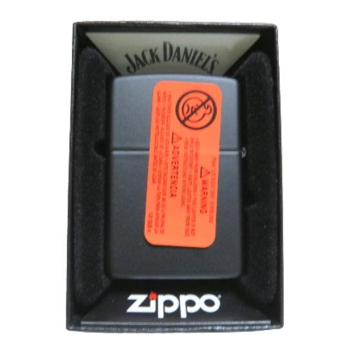 Zippo ジッポー ジャックダニエル 正式公認 販促商品【新品・未使用】 Zippo ジッポー ジャックダニエル ブラックマット 酒 Jack Daniel's