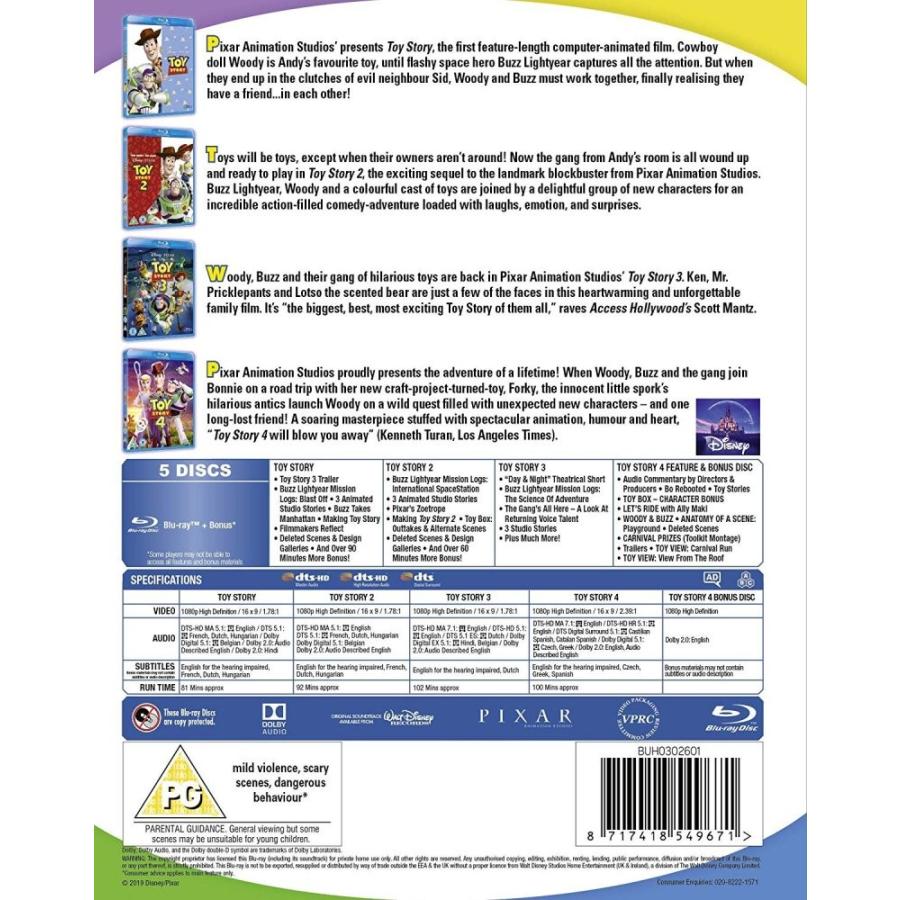 トイ ストーリー 4 ムービー コレクション Blu Ray 英語版 輸入盤 Toy Story 1 4 トイストーリー Blu Ray 0598 0167 Ecomaオンラインストア 通販 Yahoo ショッピング