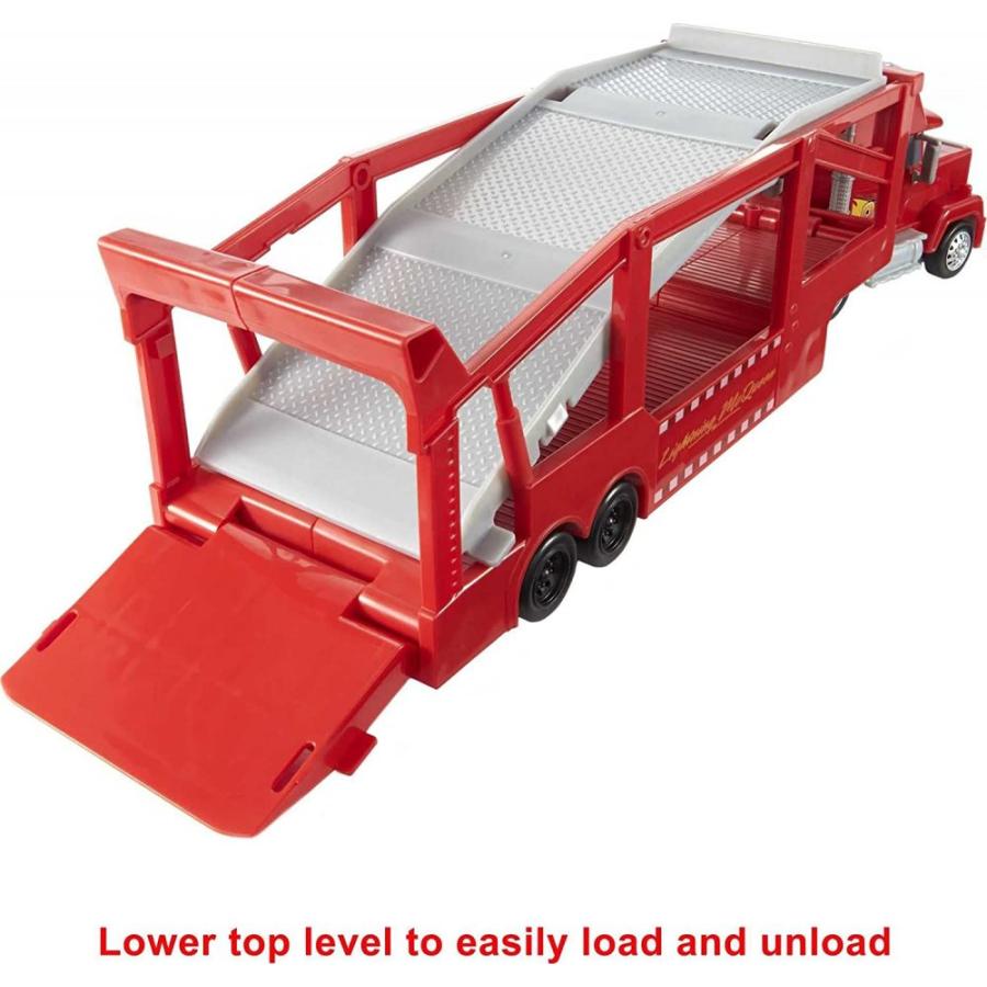 カーズ　マテル　ミニカー　マックトレーラーとミニカー26台セット マテル カーズ マック トレーラー おもちゃ 全長34cm トランスポーター