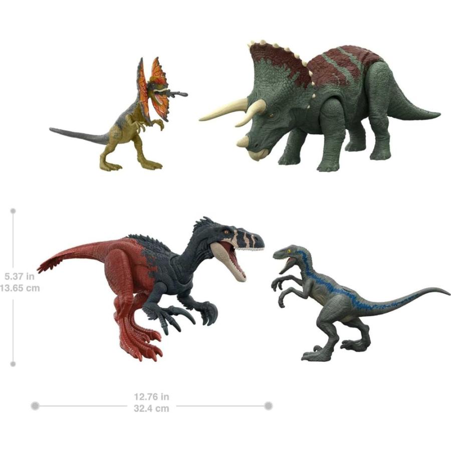 マテル ジュラシックワールド ドミニオン 恐竜 フィギュア 4体 セット
