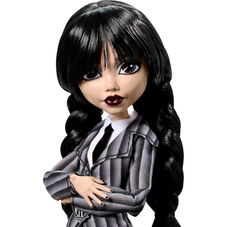 Monster High モンスターハイ ウェンズデー アダムス ドール 人形 ネバーモア・アカデミーの制服姿 輸入品