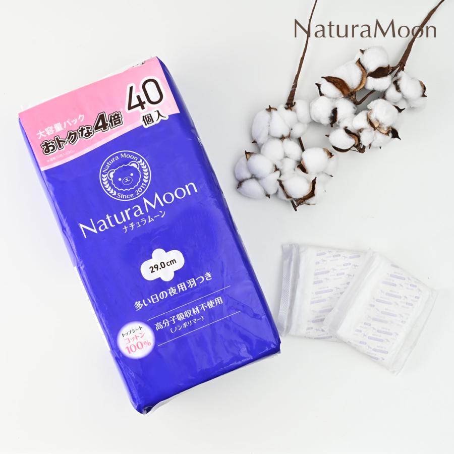 NaturaMoon (大容量パック)ナチュラムーン 生理用ナプキン 羽つき×2
