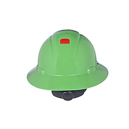 ふるさと納税 Full 特別価格3M Brim Uvi好評販売中 with Suspension, Ratchet 4-Point Green H-804R-UV, Hat Hard 安全ヘルメット