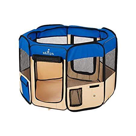 特別価格zampa ペット用プレイペン 大型犬 プレイサークル ポータブル 折りたたみ式 折りたたみ式 運動に 犬小屋 キャリーケース付き 大型犬 交換用パーツ 小型犬 ネコ 屋内外に B0bbct7n 好評販売中 Eco Store