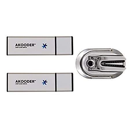 本格派ま！ USB 64GB 特別価格Akooder 2.0 好評販売中 & FCC 大容量回転 ジップドライブ サムドライブ シルバーメタルメモリースティック フラッシュドライブ USBメモリ