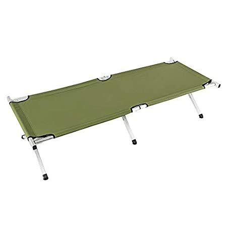 当社の Bed, 特別価格Camp Portable Army,Green好評販売中 Bag Carrying with Cot Camping Folding コット