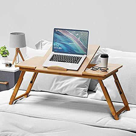 速くおよび自由な Floor 特別価格QXFBGZ Table Tray好評販売中 Lap Adjustable Table Laptop Bamboo Folding Portable その他デスク、机
