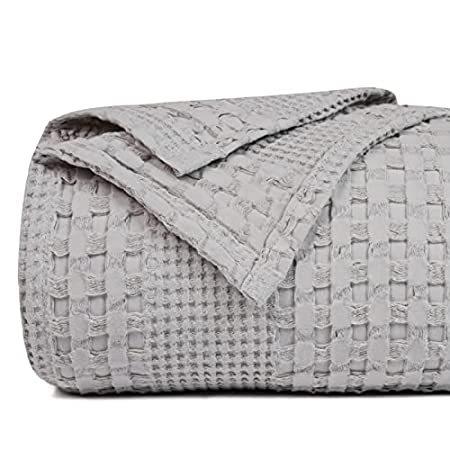 特別セーフ King King/Cal Blanket Weave Waffle Cotton 100% 特別価格PHF Size Decorative好評販売中 Luxury - 毛布、ブランケット