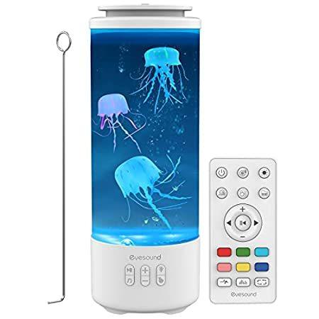 熱い販売 特別価格Jellyfish Lava Lamp Bluetooth Speaker, White Noise LED Jellyfish Aquarium T好評販売中 デスクライト
