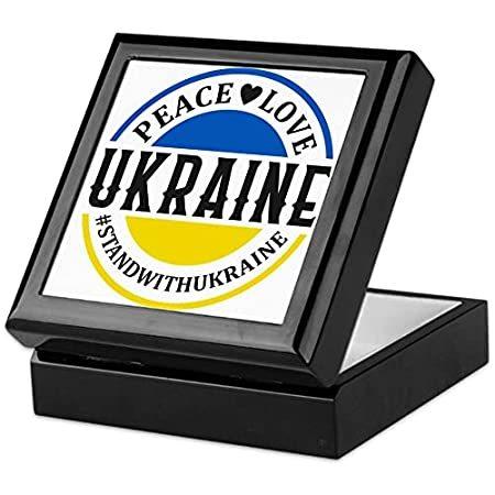 最安挑戦！ 特別価格CafePress Peace Love Ukraine Keepsake Box, Finished Hardwood Jewelry Box, V好評販売中 ビールサーバー