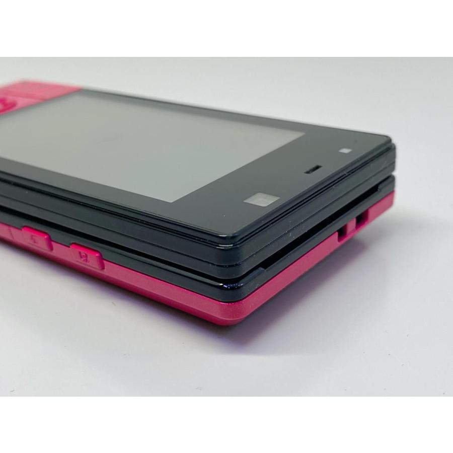 富士通 docomo F-04C 小悪魔PINK ピンク 白ロム スライド