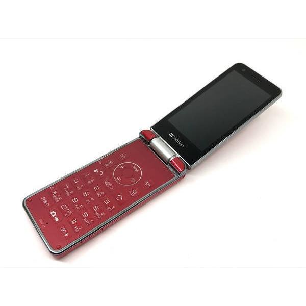 SHARP（シャープ） SoftBank 004SH レッド ガラケー ソフトバンク