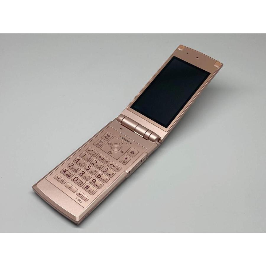 富士通（FUJITSU） docomo F-08B ローズゴールド ドコモ ガラケー 白