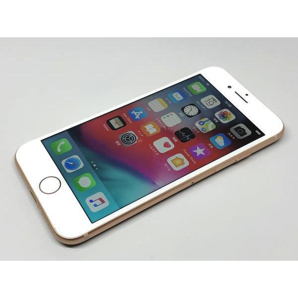 au iPhone8 64GB ゴールド バッテリー100％ SIMロック解除 