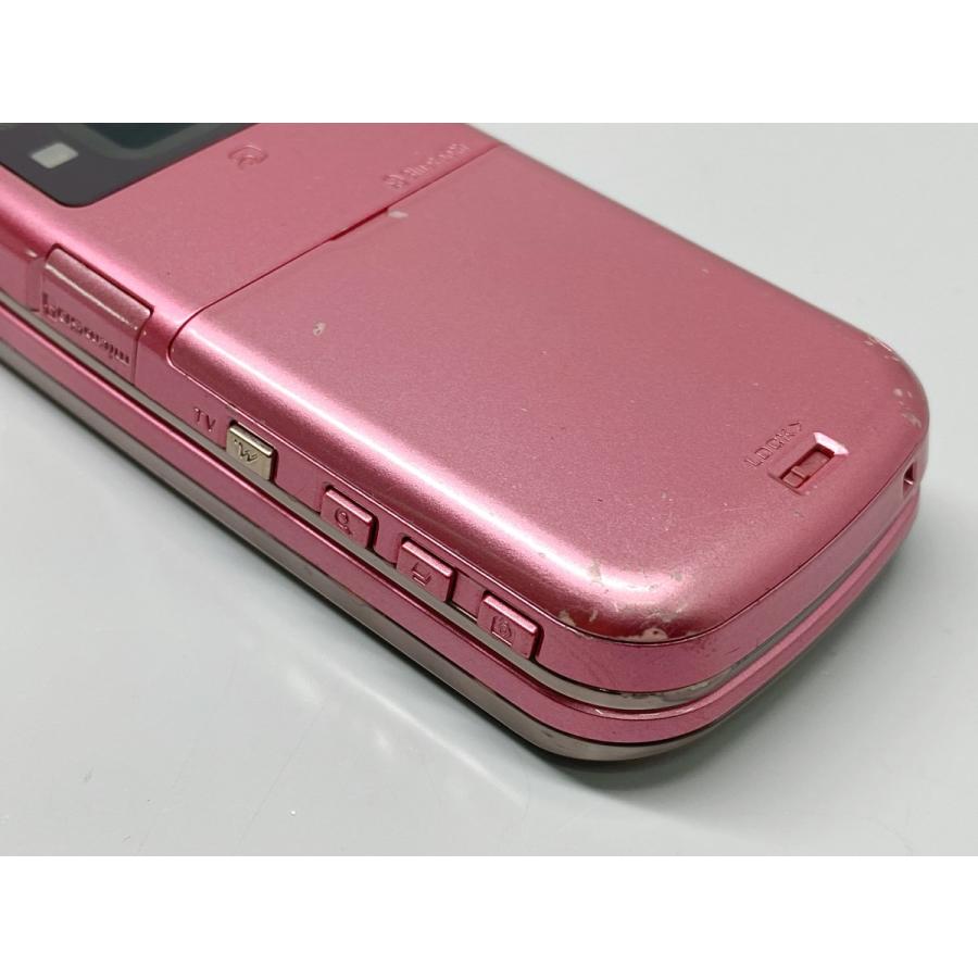 富士通 docomo F-09A ピンク ドコモ スライドケータイ 白ロム
