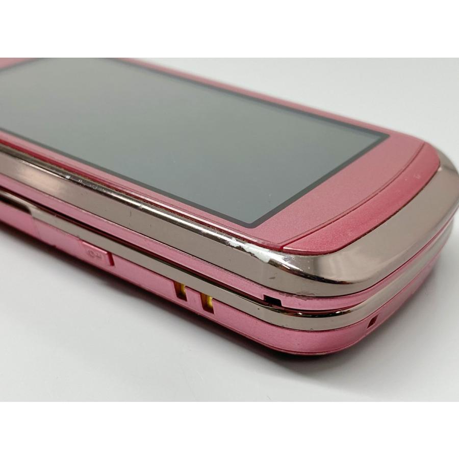 富士通 docomo F-09A ピンク ドコモ スライドケータイ 白ロム