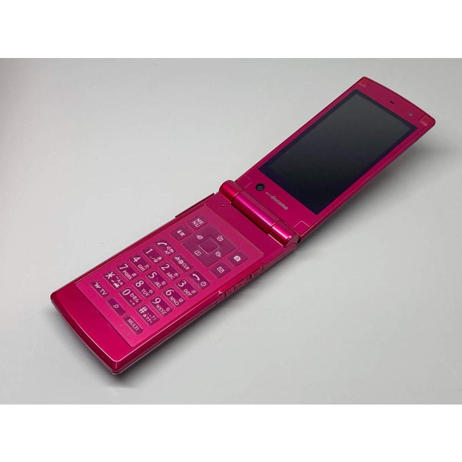 富士通 docomo F-02B ルビーピンク ガラケー 白ロム : エコモ