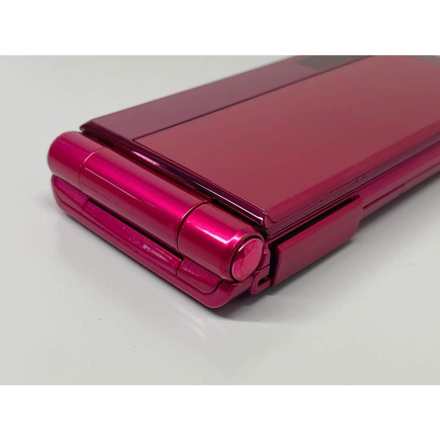 富士通（FUJITSU） docomo F-02B ルビーピンク ガラケー 白ロム