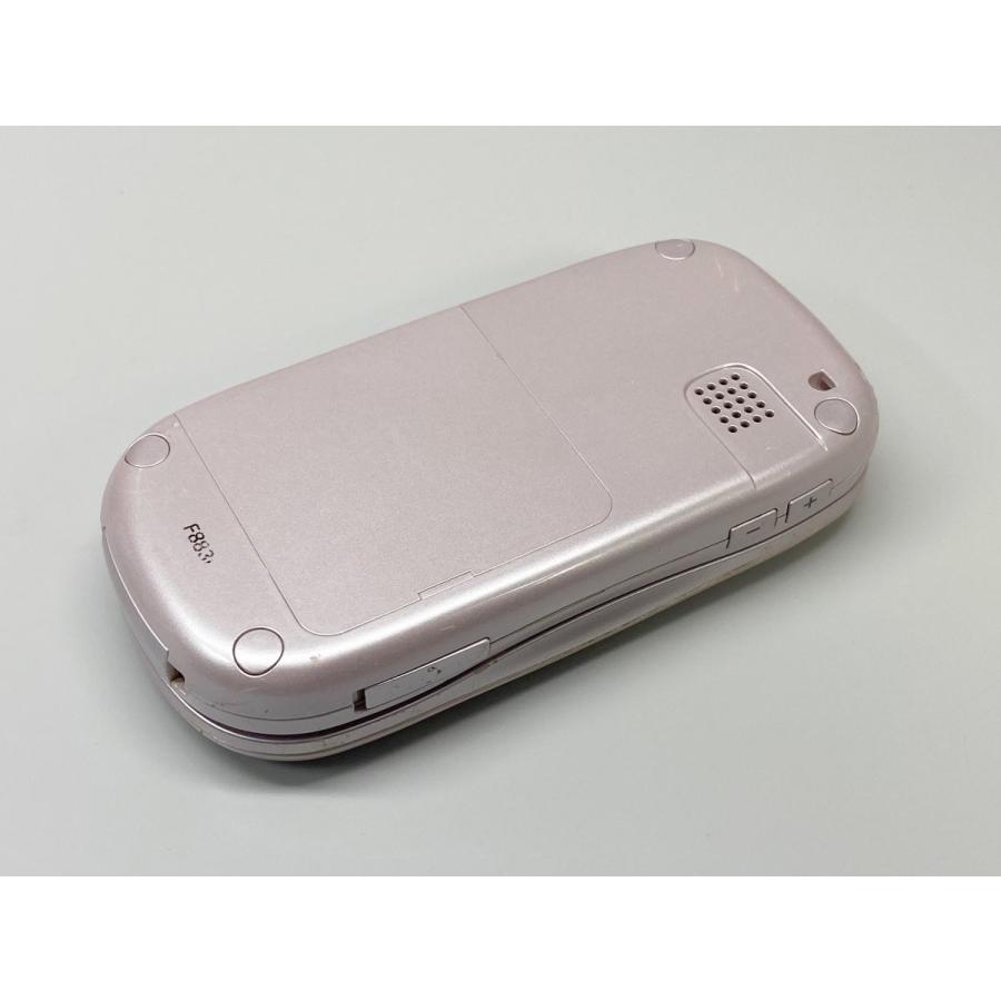 無料 Docomo らくらくホン ベーシック ドコモ ピンク F883i ガラケー 携帯電話本体 らくらくホンベーシック F883i 富士通 ゴールド