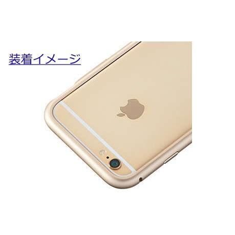 au +1 collection iPhone 6/アルミニウムバンパーケース/ゴールド 