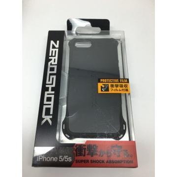 iPhone5/5s/SE用ZERO SHOCKケース ブラック PS-A12ZEROBK