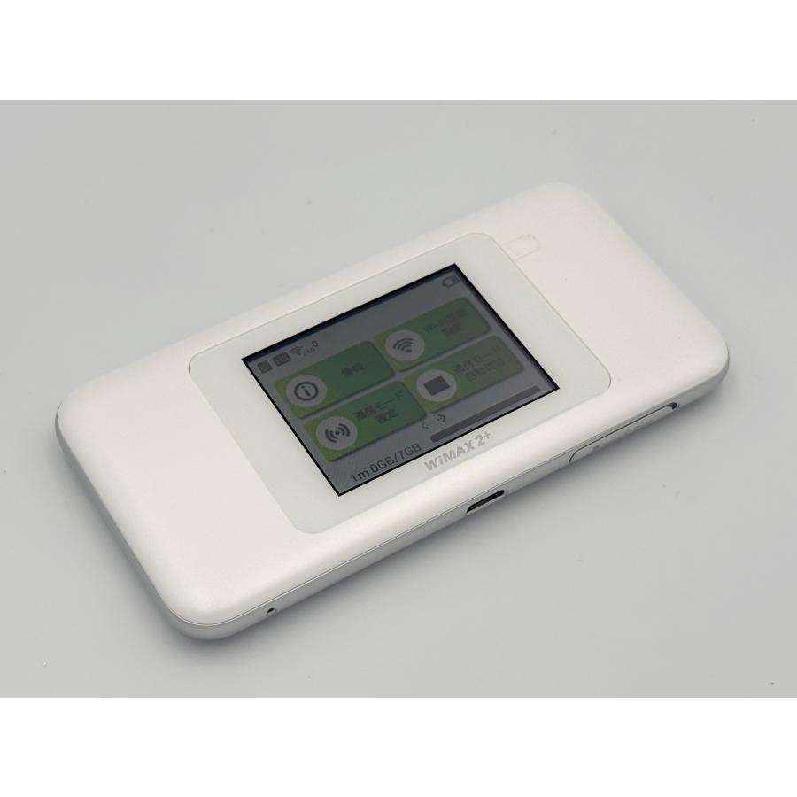 au au Speed Wi-Fi NEXT W06 ホワイト×シルバー WiMAX 2+ : エコモ