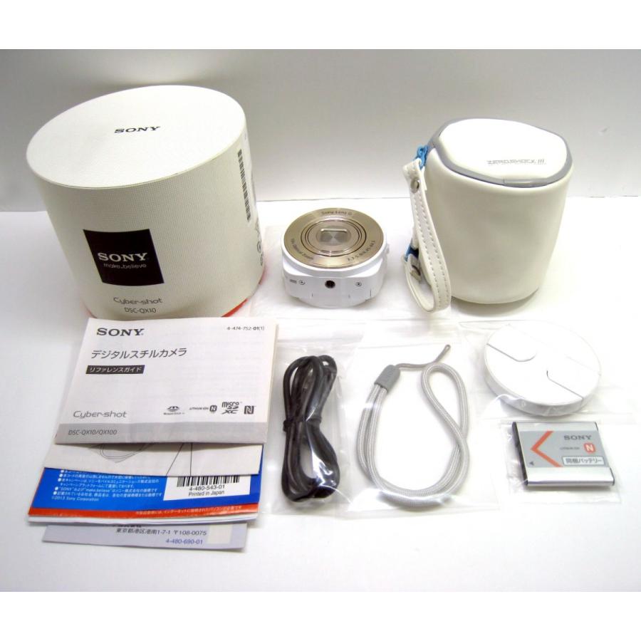 SONY Cyber-shot DSC-QX10 ホワイト おまけ付き : エコモ新下関 - 通販