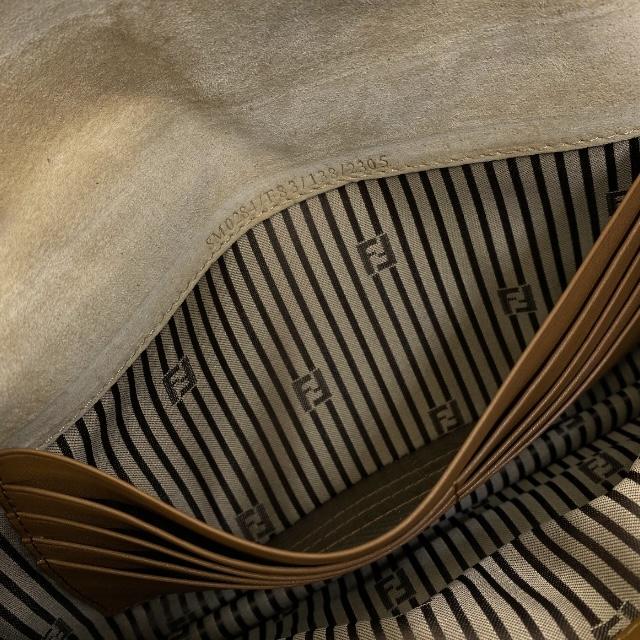 FENDI フェンディ カメレオン 8M0284 クラッチバッグ クラッチポシェット レザー ライトブラウン ベージュ ゴールド金具 | FENDI | 05
