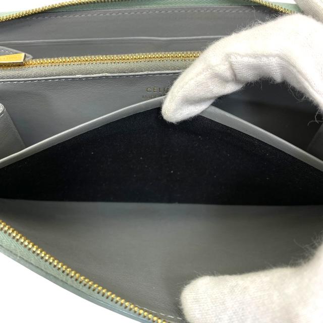 最終値下げCELINE セリーヌ　ロゴ　長財布 CELINE（セリーヌ） ロゴ モチーフ 長財布 ブラック レザー レディース