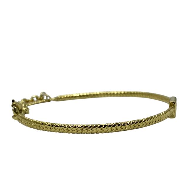 FENDI バゲット ブレスレット　ゴールドカラー ブレスレット FENDI フェンディ バゲット ブレスレット バングル アクセサリー