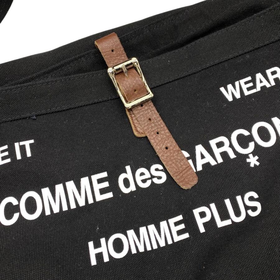 COMME des GARÇONS HOMME PLUS ロゴショルダーバッグ黑 COMME des GARCONS HOMME PLUS コムデギャルソン オムプリュス ロゴ