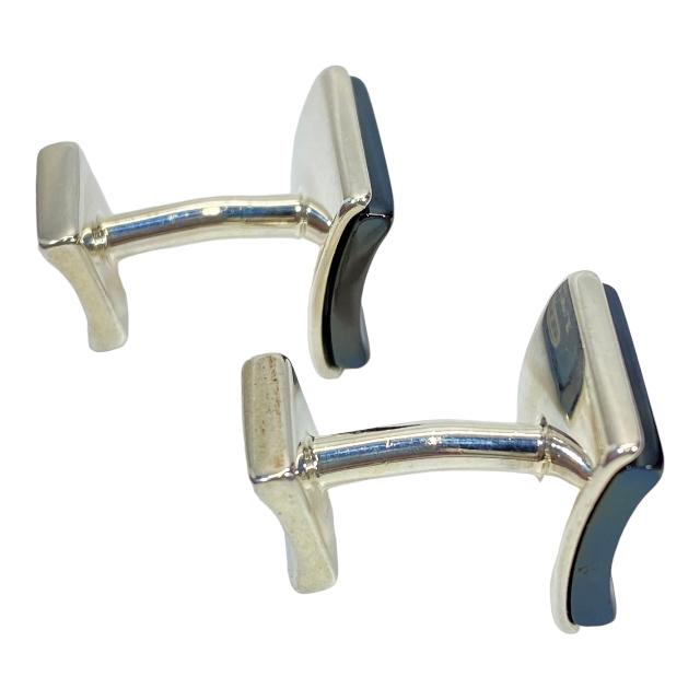 TIFFANY&Co. ティファニー 1837 カフス スクエア シルバー925 ブラック