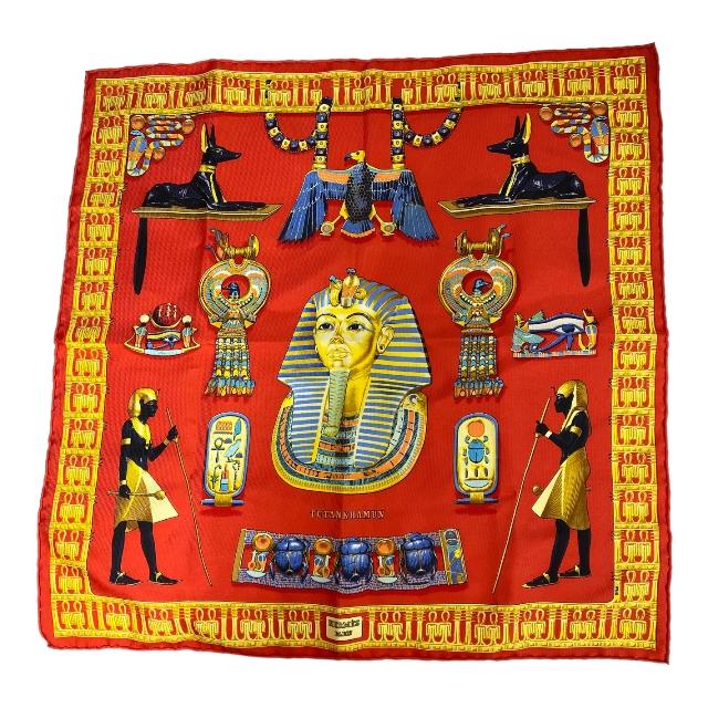 HERMES エルメス カレ45 プチカレ TUTANKHAMUN ツタンカーメン 