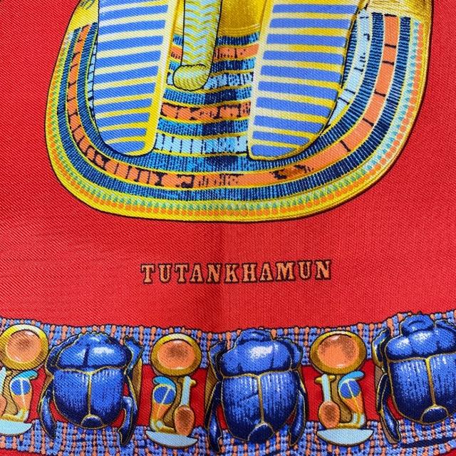 HERMES エルメス カレ45 プチカレ TUTANKHAMUN ツタンカーメン 