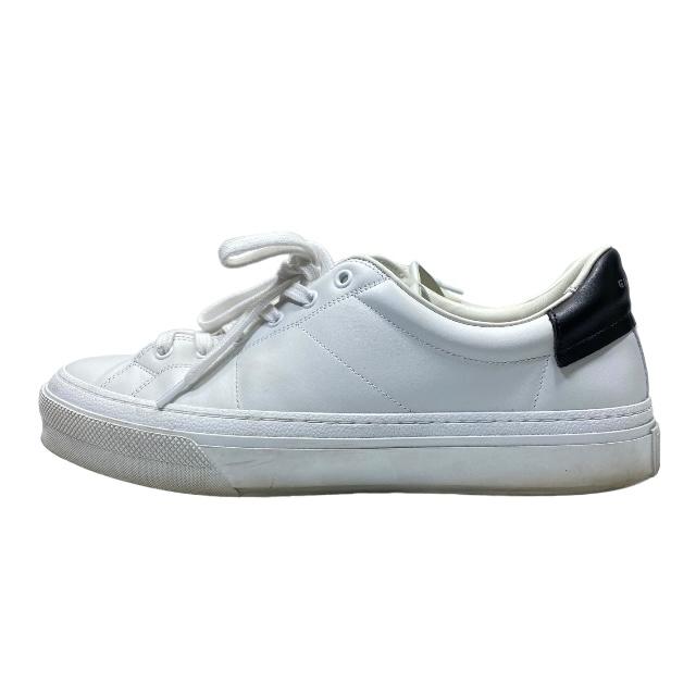 Givenchy ブラック/ホワイト スニーカー　レザー　23.5㎝　ロゴ GIVENCHY ジバンシー シューズ スニーカー ローカット 靴 ロゴ