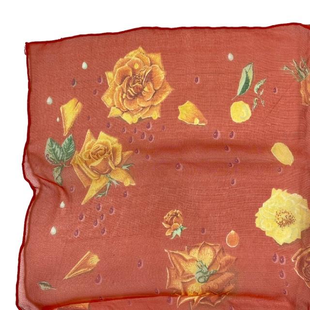 HERMES エルメス スカーフ プチカレ GUCCI バラ花柄 ミニスカーフ HERMES エルメス スカーフ カレ45 プチカレ フラワー 花 バラ