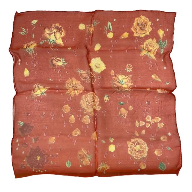 HERMESエルメスカレ45AMOURS 愛 シルクスカーフ フラワー美品 エルメス スカーフ カレ45 花柄 ボタニカルフラワー SILK100% - メルカリ