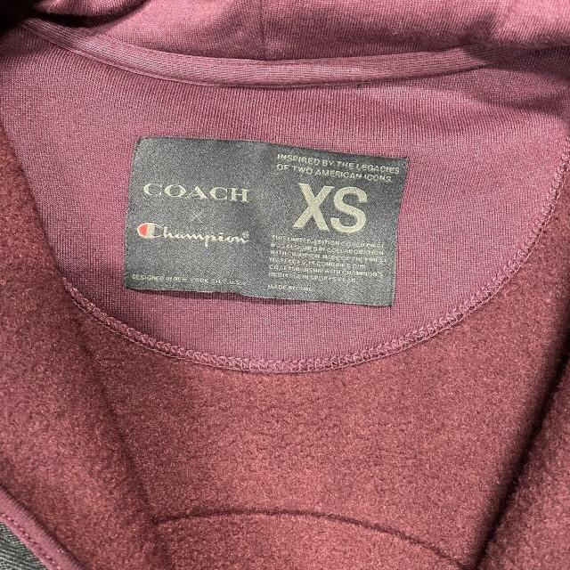 美品　coach チャンピオン　コラボ　ジップ パーカー COACH（コーチ） チャンピオン コラボ パーカー 上着 ジップアップ
