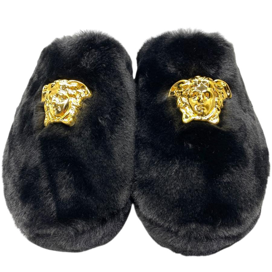 VERSACE ルームスリッパ　フェイクファー　ヴェルサーチ VERSACE（ヴェルサーチェ） 未使用 スリッパ ルームシューズ